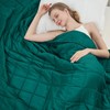Dark Green Weighted Blanket for Adults (20lbs, 80"x87" King Size)