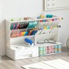 Storage Box Oblique Plug in Design Large Capacity Plastic Pen