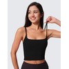 AugIris Womens Scoop Neck Longline Sports Bra U Back Adjustable