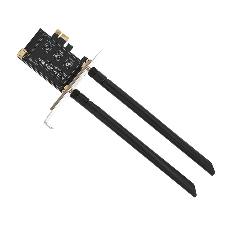WiFi 6 PCIe Card AX3000Mbps 2.4GHz 5GHz Dual Antenna BT5.2