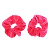 Zac's Alter Ego Pair of Luxurious Velvet Hair Scrunchies -
