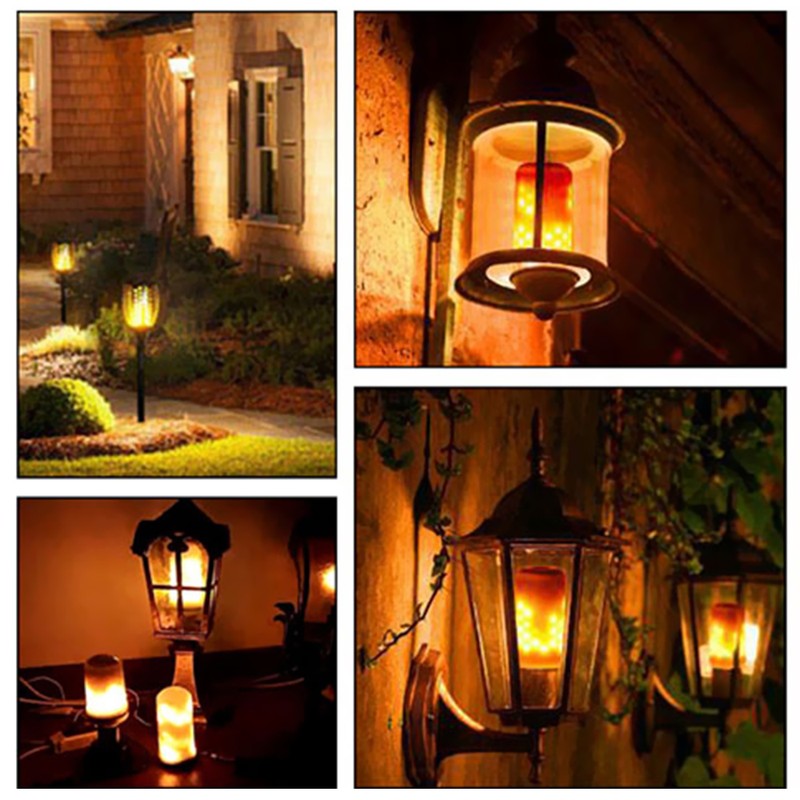 Tomshine LED Flame Flickering Effect Fire Light Bulb 3 Lighting