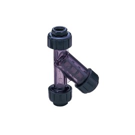 Asahi America-1257007 PVC Sediment Y-Strainer, 3/4" Socket & NPT Female Convertible