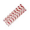 100 Pcs Disposable Straws, Biodegradable Paper Straws for Juices, Shakes,