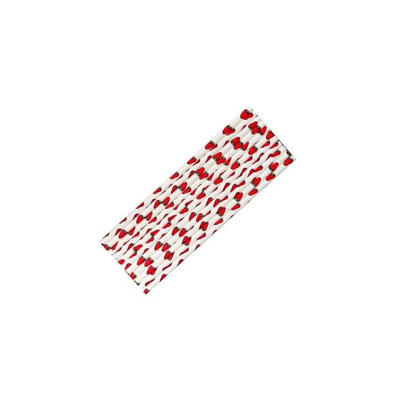 100 Pcs Disposable Straws, Biodegradable Paper Straws for Juices, Shakes,
