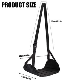 1 Pack Airplane Footstool, Foldable Hanging Footstool, Hammock, Travel Accessories, Travel Footstool for Office, Dorm, Airplanes and More