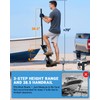 Toplamper Boat Trailer Steps with Handrail Heavy-Duty Boat Boarding Step