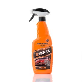 DERWAX Liquid Car Polish Spray 750ml – Brightening Car Wax for Exterior, Paint & Plastic,Professional Polymer-Rich Finishing Wax,No Residue or Streaks, Ultra-Bright Finish, Made in Italy
