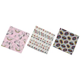 HankieWorld Bandanas 3 pack 22 inch Cotton Paisley Kerchiefs for Men and Women(Unicorn)