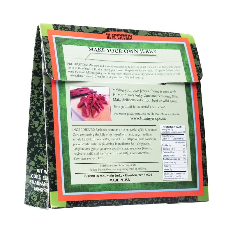 Hi Mountain Jerky Seasoning and Cure Kit | JALAPENO BLEND