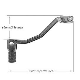TESANTS Motorcycle Gear Shift Lever CNC Aluminum Replacement for CRF250L CRF250M 2013-2020 CRF250L CRF300L (Black)