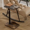 TV Tray Side Table for Couch - 360° Swivel Adjustable