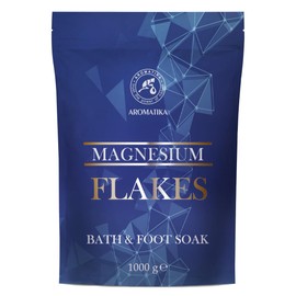 Magnesium Flakes 1000 g - Magnesium Flakes - Magnesium Bath - Magnesium for Foot Bath - Smooth Skin - Body Care - Magnesium Bathtub - Relaxation