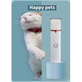 Dog Grooming Clippers Kit,Electric Rechargeable Cat Trimmer Tools,4 in 1 Multifunctional Low Noise Pet Shaver,Nail Grinder Haircutting System,Razor for Body Feet Paw Face Ears Nails Eyes,Hair Trimmer