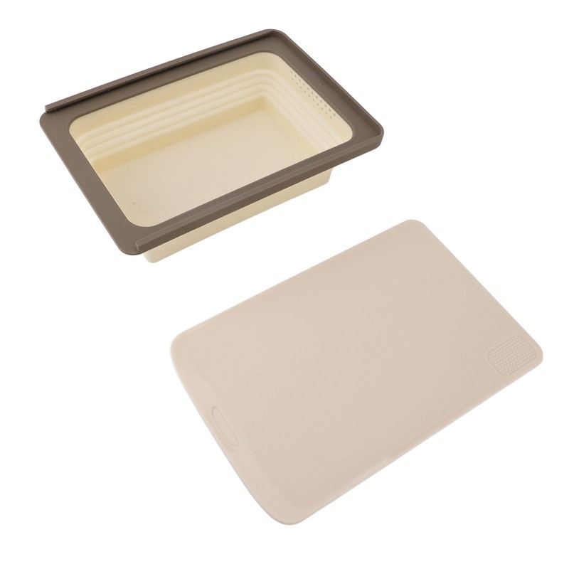 2 in 1 Foldable Cutting Board Dish Tub Multifunction Space