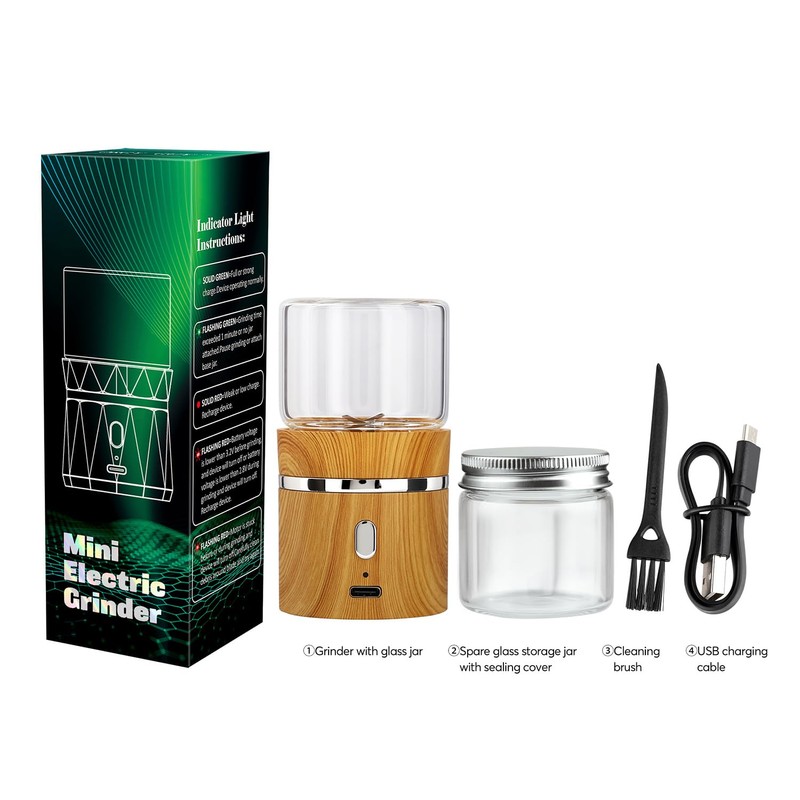 Electric Grinder Spice Crusher Rechargeable Mini Size 2" x 3.5"