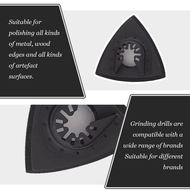 Pack of 4 Delta Sanders Sanding Plate Multitool Sandpaper Accessories