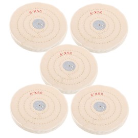 LALAFINA 5pcs Polishing Buffing Wheel Cloth Wheels for Drill Rotary Tool Polishing Wax Roller Waxing Accessory