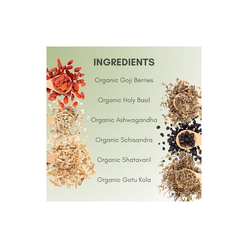 Organic Adaptogen Herbal Tea - 2oz Bag (Approx. 30 Servings)