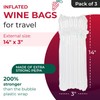 IDL Packaging Inflated Wine Bags for Travel, Pack of 3