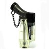 Piioket Honest Jet Torch Flame Lighter Windproof 1300'C Adjustable Flame Refillable Butane Gas Viewable Fuel Jet Torch Lighter - White