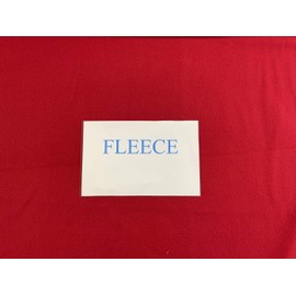 60” Wide 100% Polyester Anti-Pill Solid Red Fleece