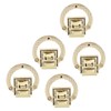 5Pcs Purse Clasp Alloy Material High Hardness Long Service Life