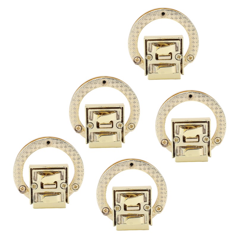 5Pcs Purse Clasp Alloy Material High Hardness Long Service Life