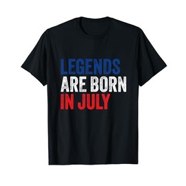 Vintage 4th Of July Legends Are Born In July Men Women Kids T-Shirt