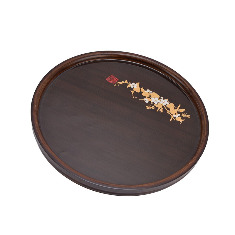 Bamboo Tea Tray Japanese Simple Novel Beautiful Resin Walnut Tea