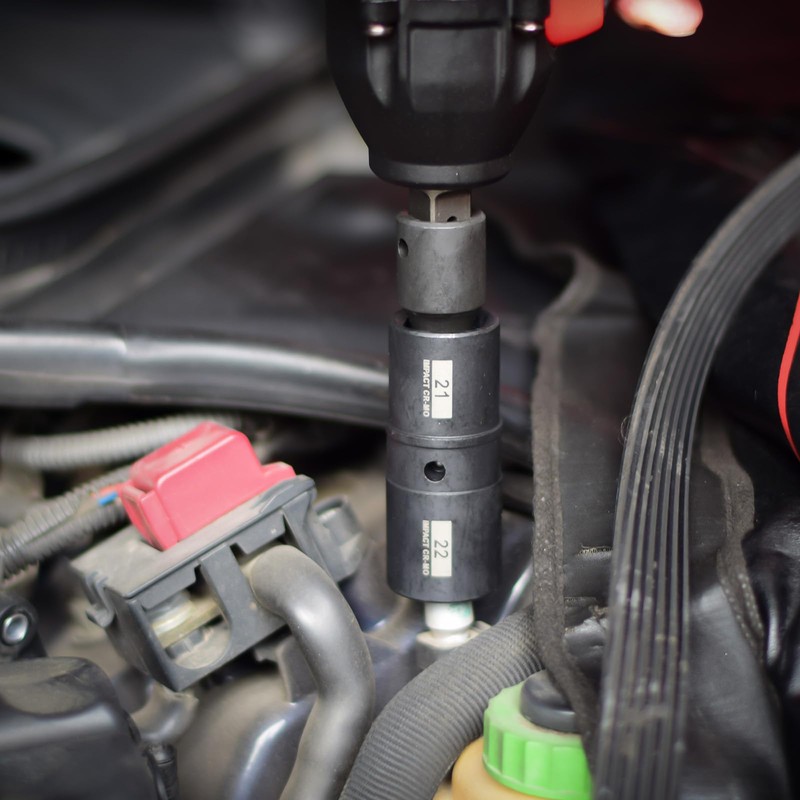 AOBEN 5 PCS 1/2" Drive Impact Socket Set, Flip Socket