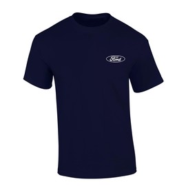 Trenz Shirt Company Men’s Graphic T-Shirt - 2025 Ford Mustang Dark Horse 500 HP Gen-4 Design-Navy-XXL