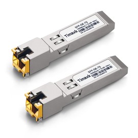 Timaxk 1000BASE-T SFP to RJ45 Ethernet Module,1.25G Gigabit SFP-T Transceiver up to 100m Over Cat 5 Cable, Compatible with Cisco, Ubiquiti, Mikrotik, D-Link, Netgear, Qnap, Linksys and More
