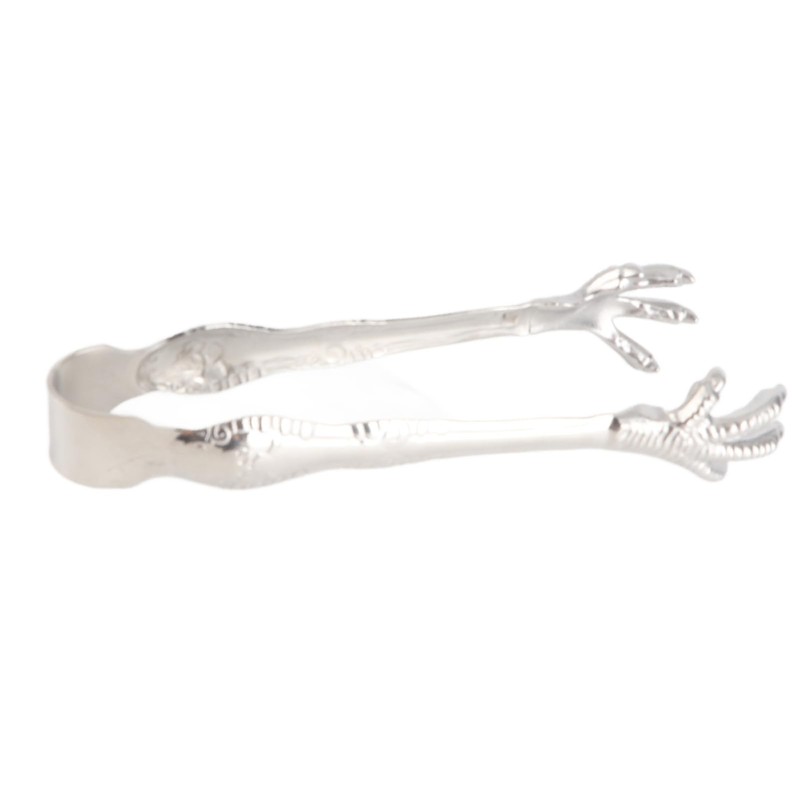 Stainless Steel Eagle Claw Ice Tongs Prevents Slipping Ice Cubes