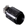 Car Forged Carbon Fiber Exhaust Pipe Muffler Tips with Black