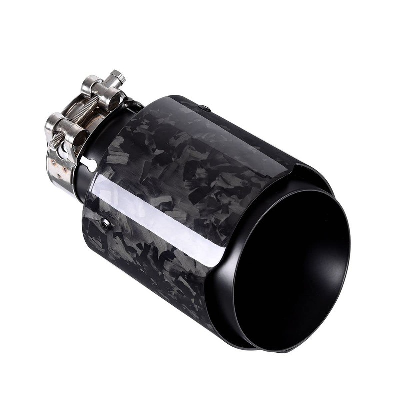 Car Forged Carbon Fiber Exhaust Pipe Muffler Tips with Black