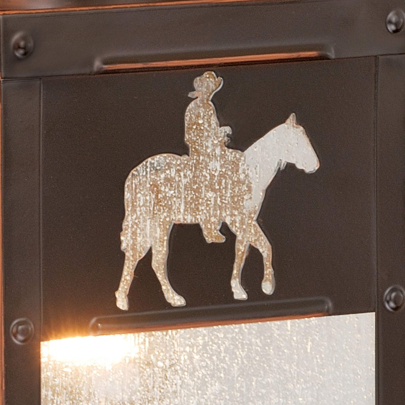 VAXCEL Trail 13 in. H 1-Light Burnished Bronze Rustic Cowboy