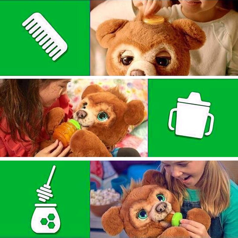 25cm Cute Bear Plush Toy Electric Music Bear Lovely Stuffed