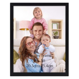 Giftgarden 8x10 Picture Frame Black, 8 by 10 Thin Photo Frame for Wall and Tabletop Display, Single
