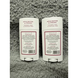 Native Lot of 2 Native Limited Edition Deodorant Apple Butter & Strudel - Aluminum Free