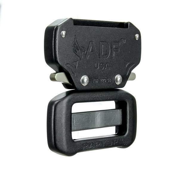 Raptor II 1.5" Tactical Military Police Aluminum Quick Release Trouser Shooter Rigger Hunting Sports Belt Buckle Black