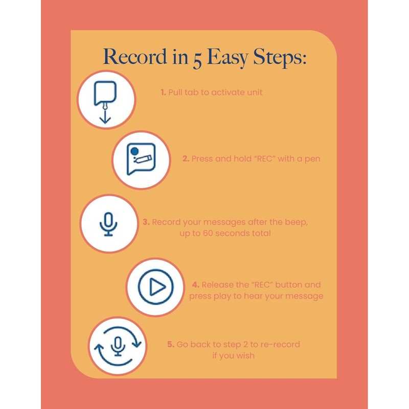 VoiceGift Voice-Over® 60 Second Voice Recorder Insert for Personal Messages,