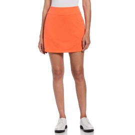 PGA TOUR Women's Airflux 16" Golf Skort with Tummy Control Waistband (Size X-Small-XX, Nasturtium, X-Large
