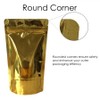 Rightpak Stand Up Pouches 50 Pieces 13cm x 21cm, Gold