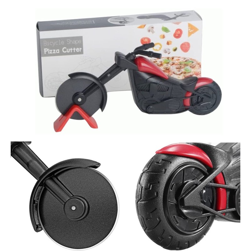 Tang Yuan Motorcycle Pizza Cutter, Pizza Cutter, Stainless Steel Pizza