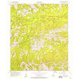 YellowMaps Burton Creek LA topo map, 1:24000 Scale, 7.5 X 7.5 Minute, Historical, 1954, Updated 1958, 26.9 x 22.9 in - Paper