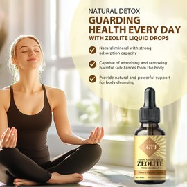 GGTJ Zeolite, Zeolite Liquid Drops for Kids and Adults, Natural Body Cleanse, Digestive Tract Health & Immune Support, 2 oz