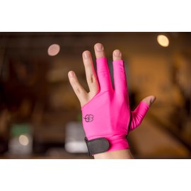 McDermott Billiard Pool Cue Glove - for Left Hand (Right-Handed Player) (Pink, X-Large)