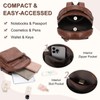 Kasgo Mini Backpack Women's Waterproof PU Leather Small Backpack Women