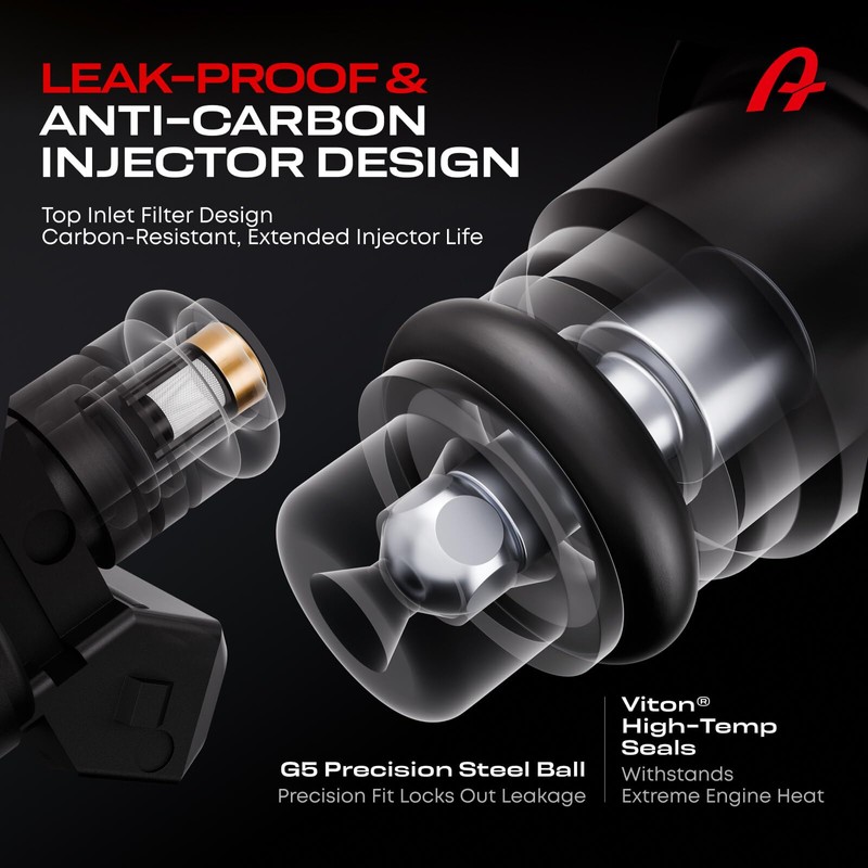 A Plus Auto Fuel Injectors Set of 8, Compatible with